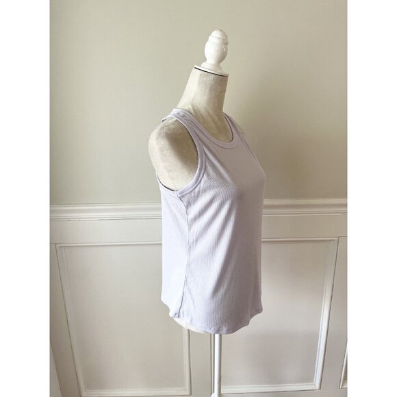 Danskin Light Purple Ribbed Tank Top S New - Picture 2 of 4